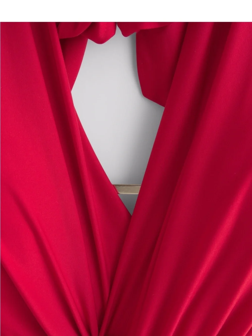 Abercrombie & Fitch Red Knot-Front Maxi Dredd